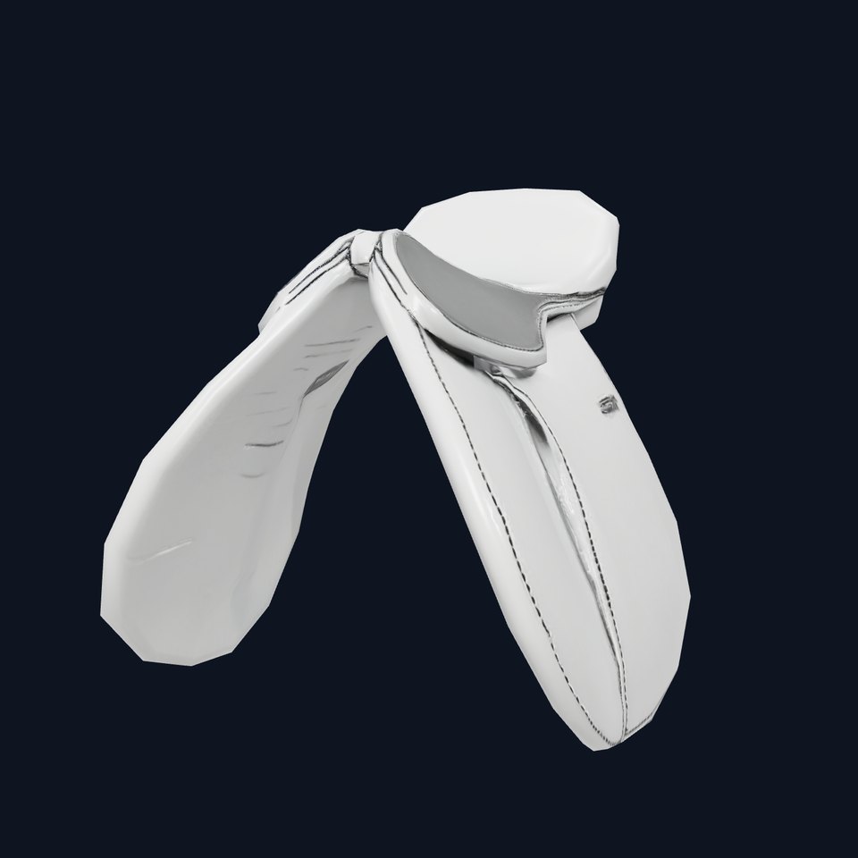 Sleek White Saddle model pack